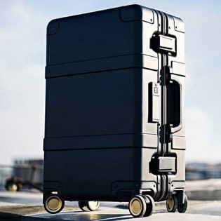 Ninetygo Metal Suitcase 20" Black